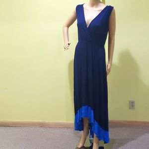 Boston Proper size S navy NWT Maxi